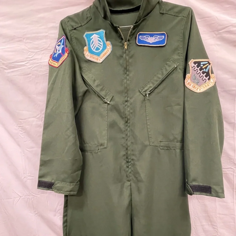 ERA Spooky Green Pilot Coverall Costume‎ Cosplay Medium